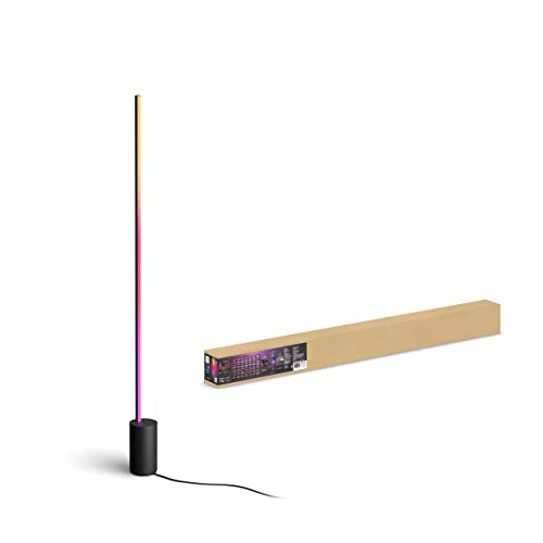 Philips Hue Gradient Signe Stehleuchte schwarz 1800lm, 16 Millionen Farben und...