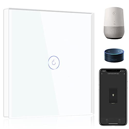 BSEED Smart Alexa Lichtschalter 1 Fach 1 Weg Wifi Smart Lichtschalter arbeitet...