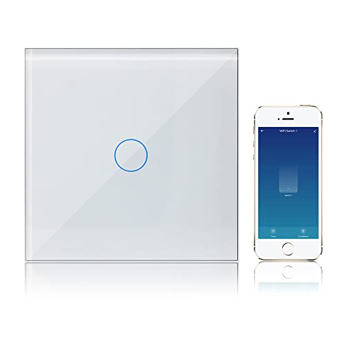 KETOTEK WLAN Lichtschalter Alexa/Google Assistant Kompatibel, Smart...