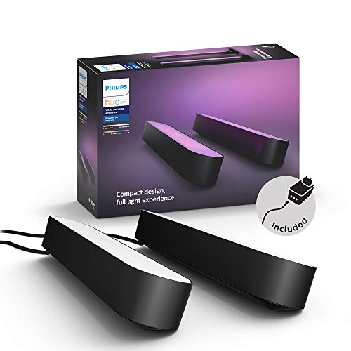 Philips Hue White and Color Ambiance Play Lightbar 2-er Pack, schwarz, bis zu 16...