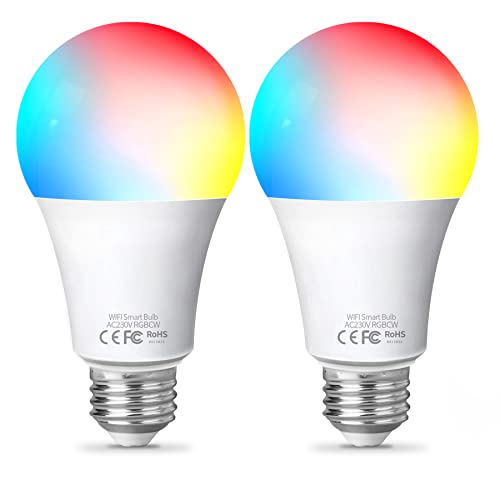 Fitop Alexa Glühbirne Smart Lampe E27, WLAN Lampe LED Kompatibel mit...